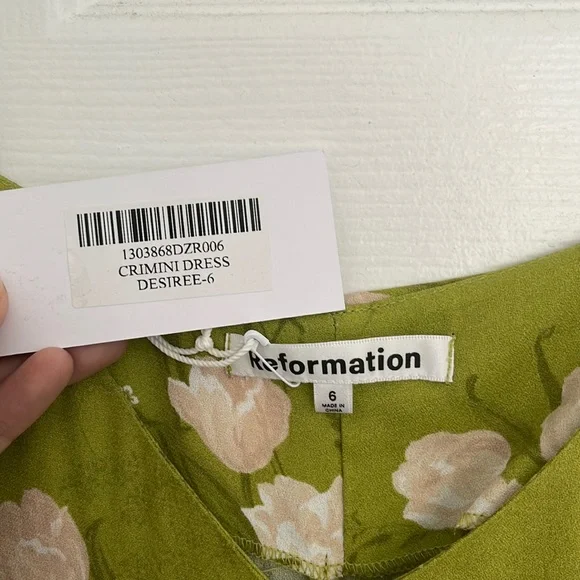Reformation Crimini Dress, size 6, color Desiree - Picture 8 of 9